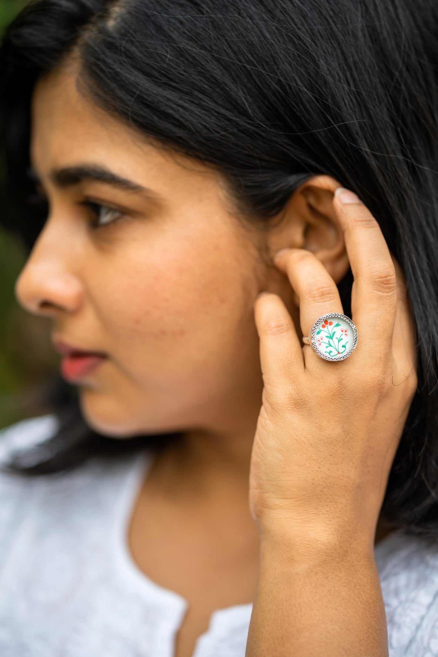 Floral Ring - 925 Silver