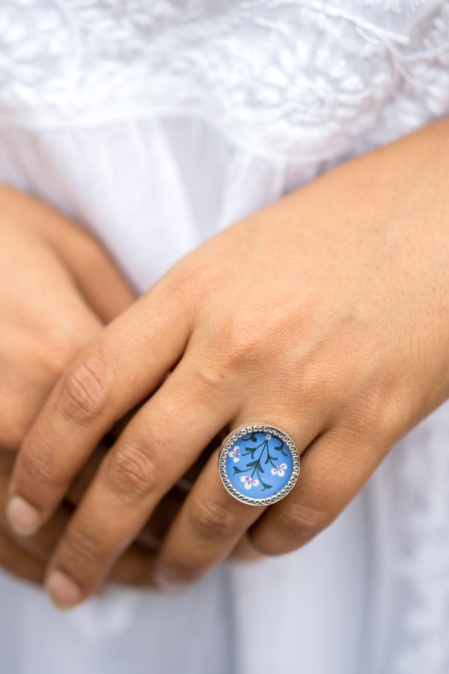 Floral Ring - 925 Silver