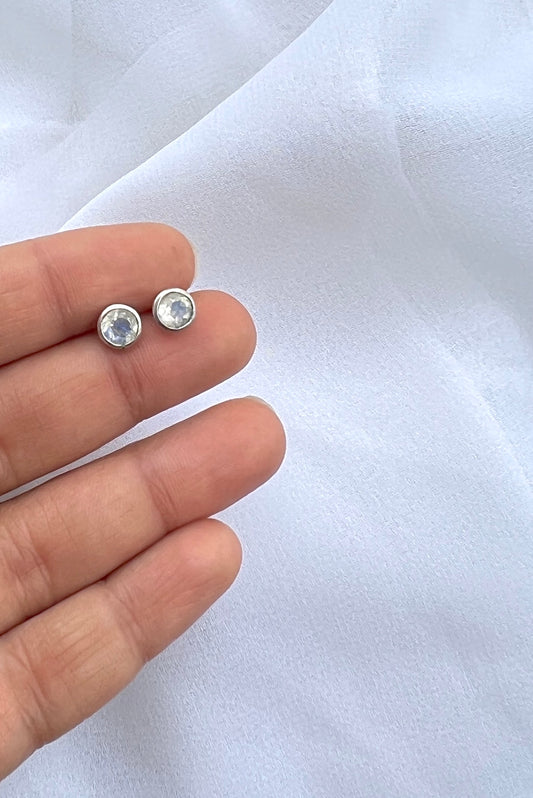 Crystal Studs - 925 Silver