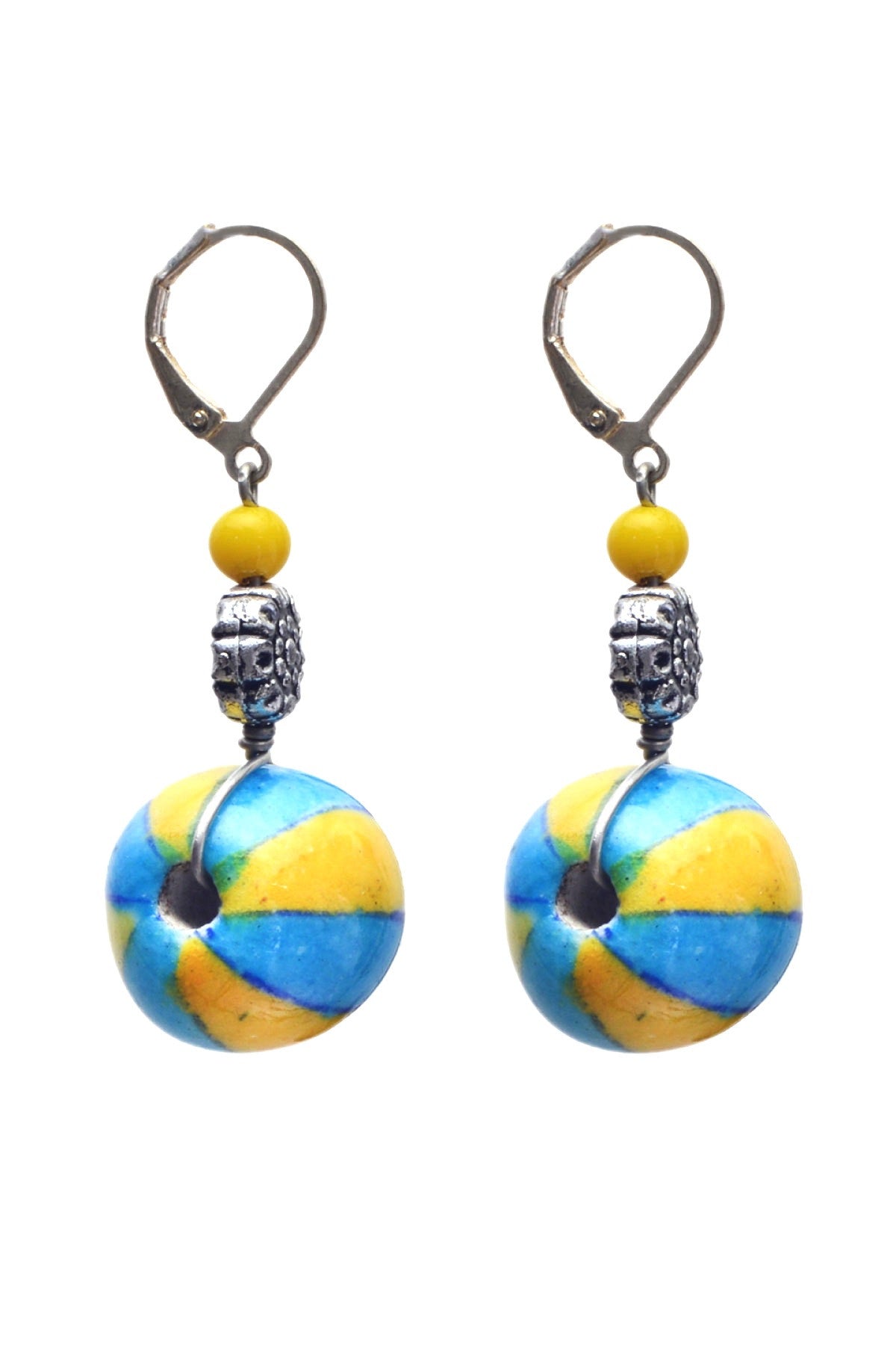 Blue Pottery earring