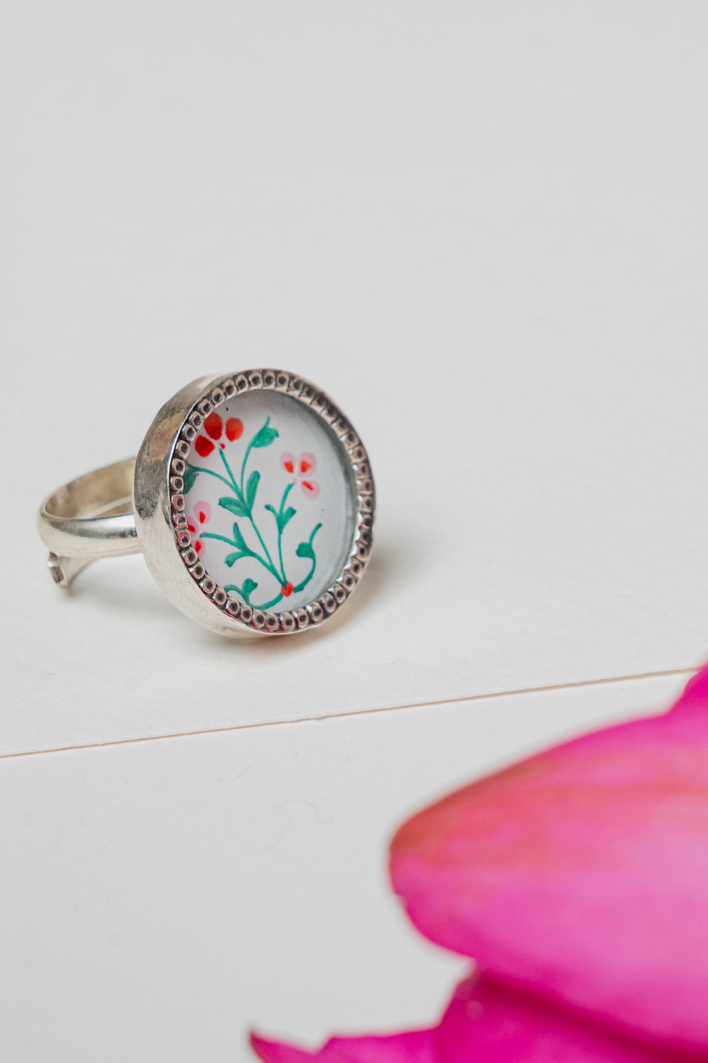 Floral Ring - 925 Silver