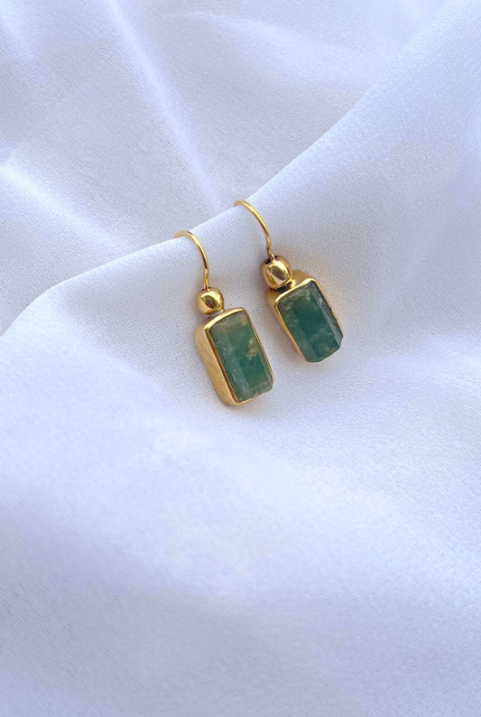 Raw Jade Drops - 925 Silver