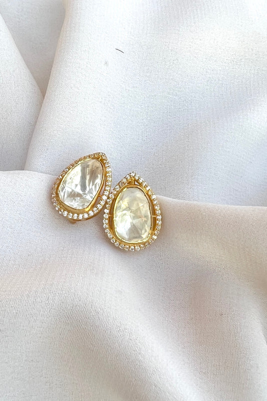 Polki Drop Studs