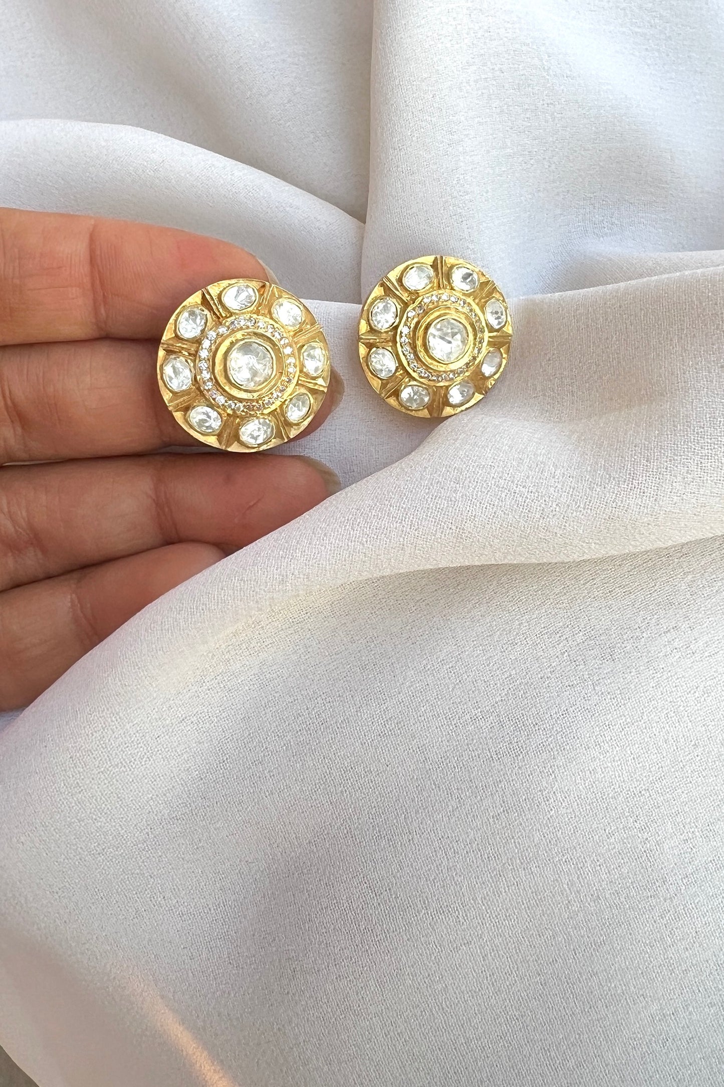 Polki Round Stud