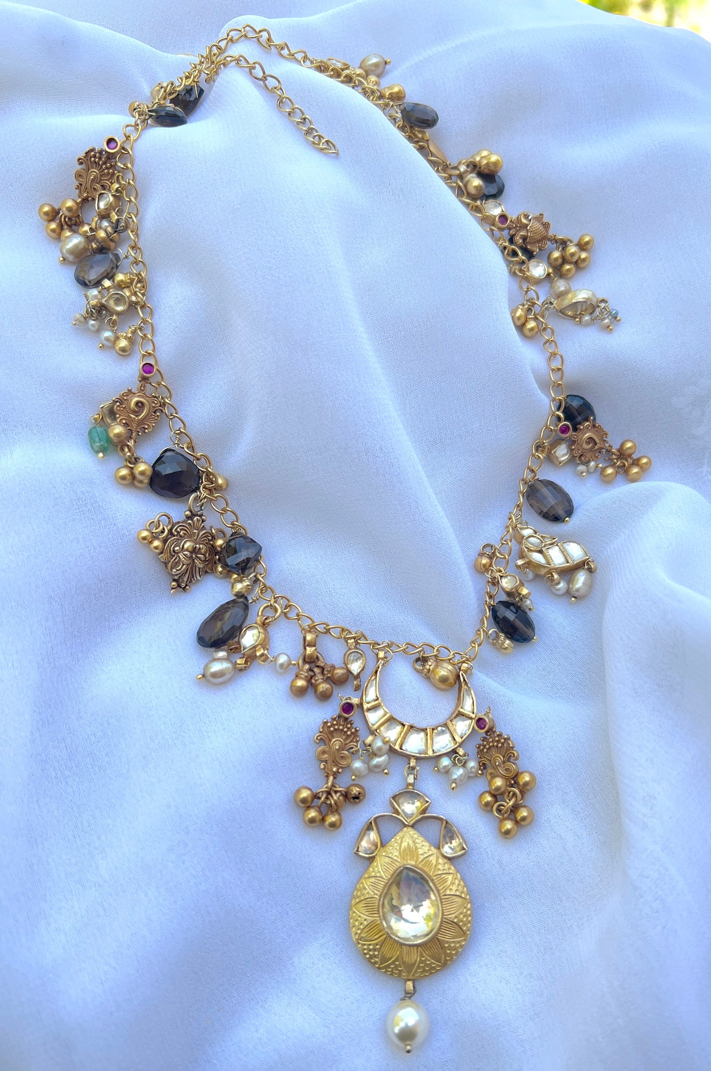 Chand Bali Charm Necklace