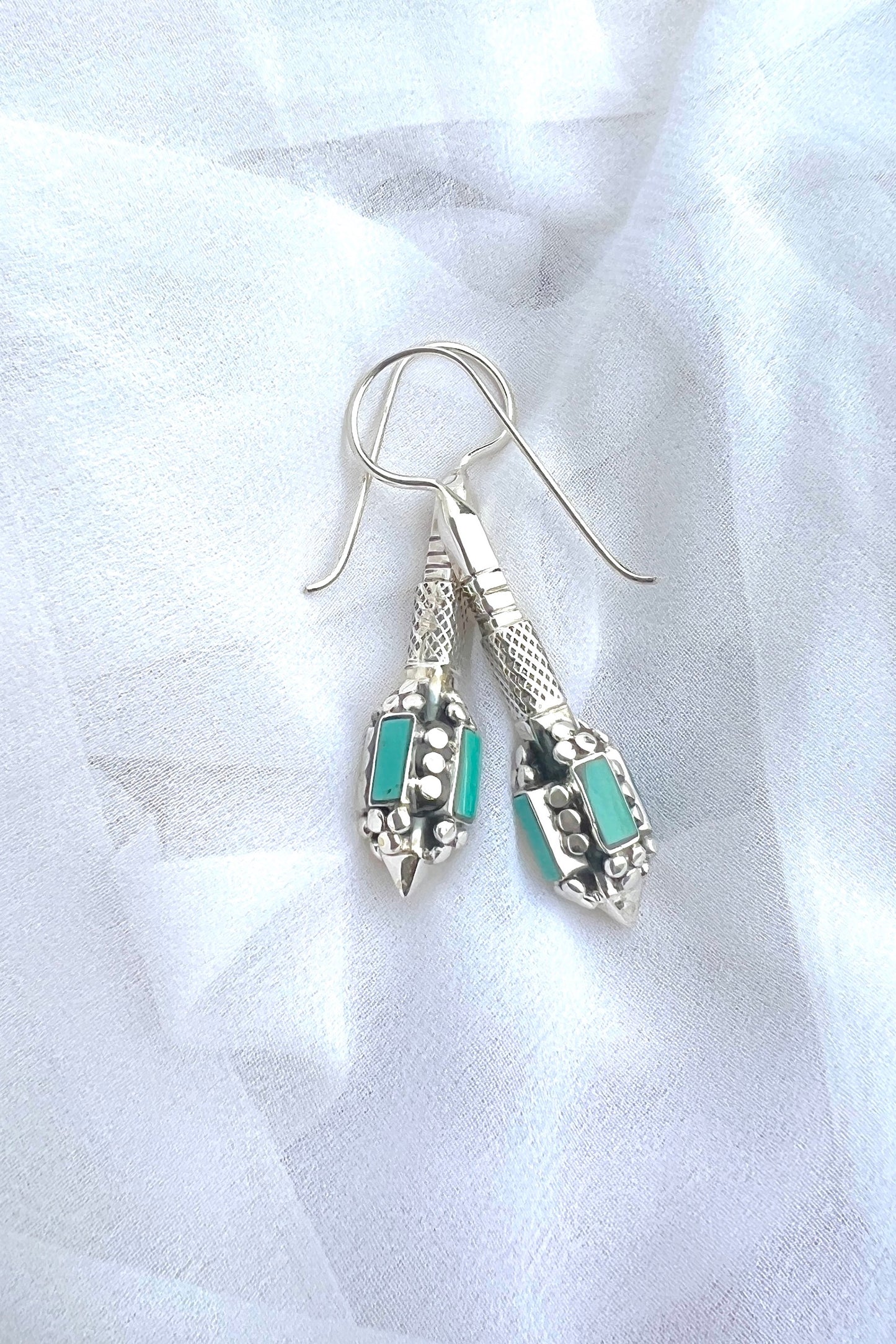 Turquoise Drops - 925 silver