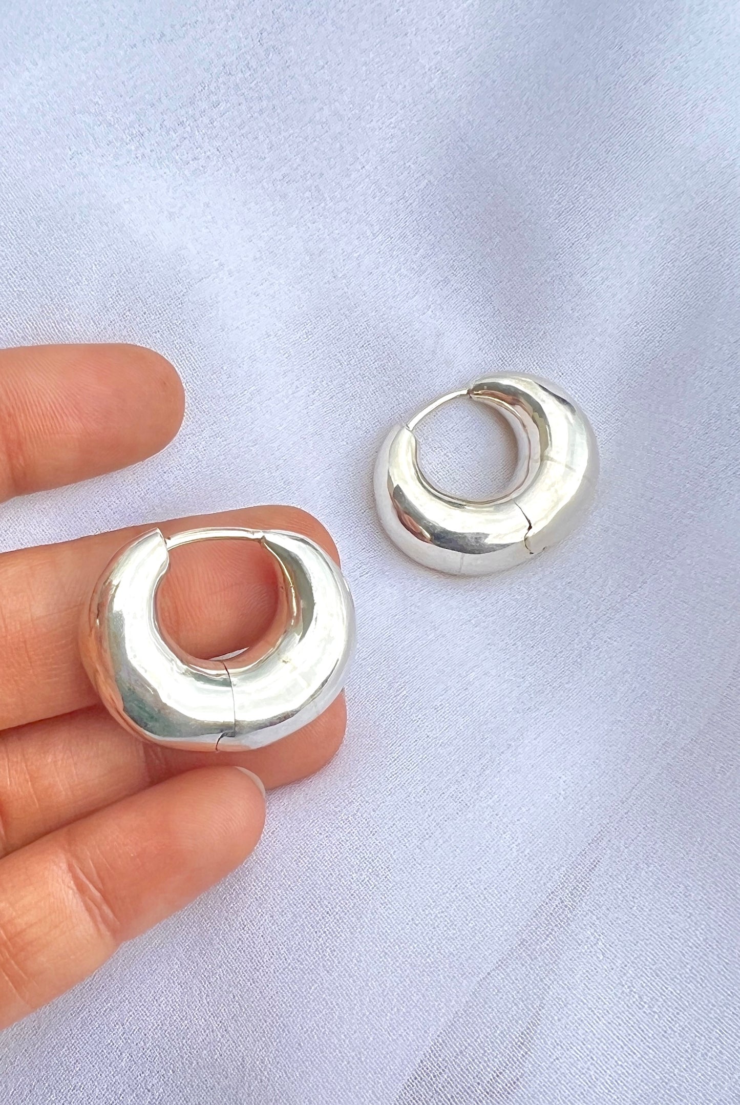 Small Round Bali - 925 Silver