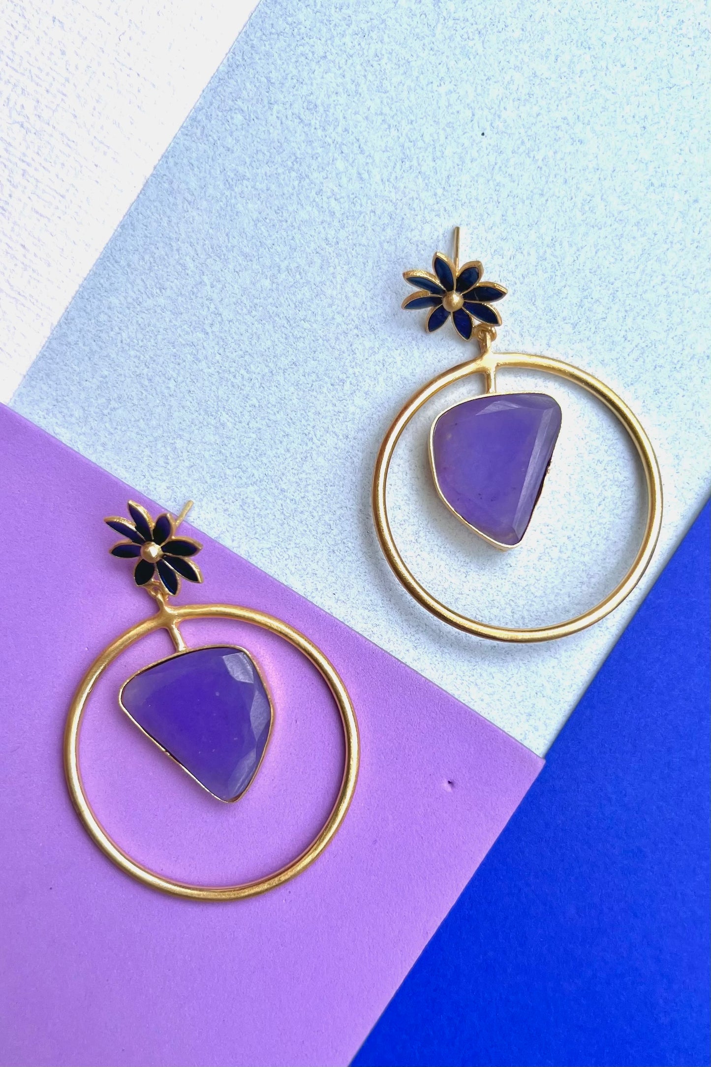 Jade in a Ring - Purple