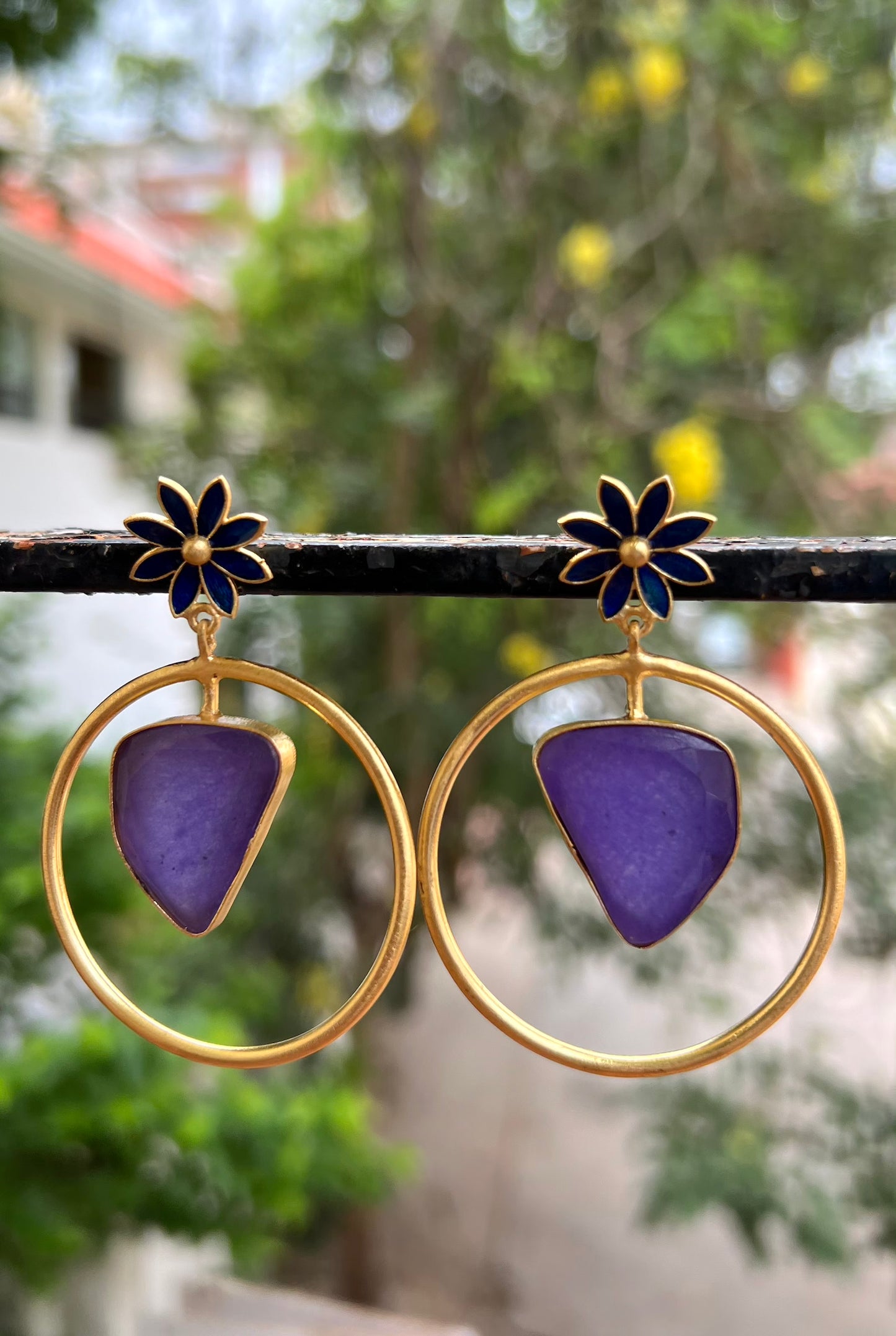 Jade in a Ring - Purple