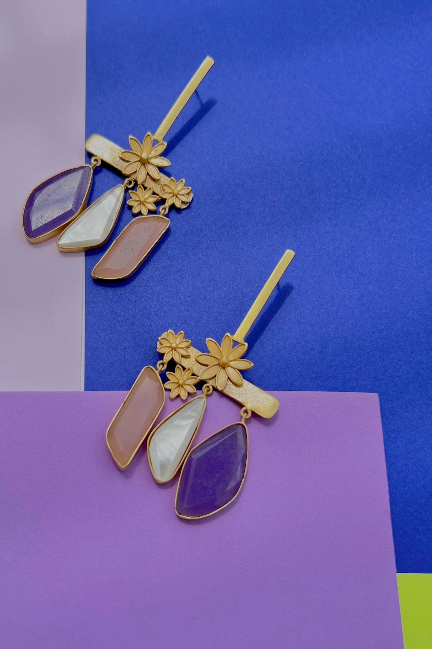 The Jade Fall - Pink Purple White