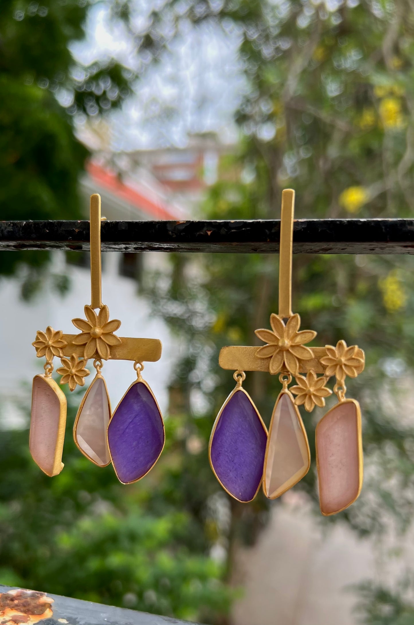 The Jade Fall - Pink Purple White