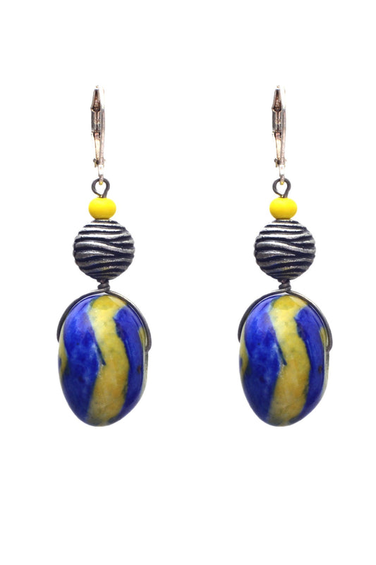 Blue Pottery earring