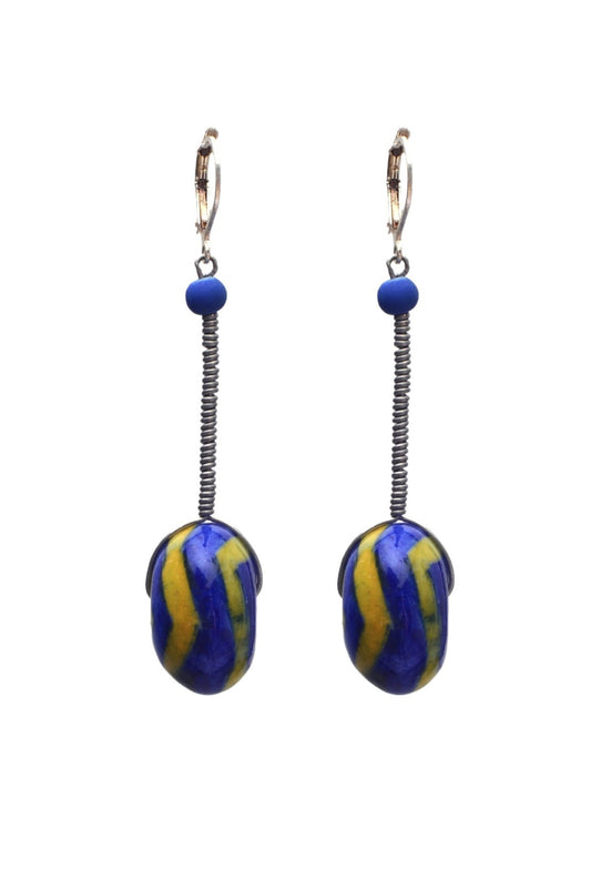 Blue Pottery earring