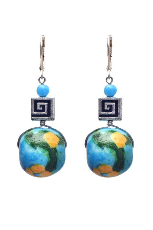 Blue Pottery earring