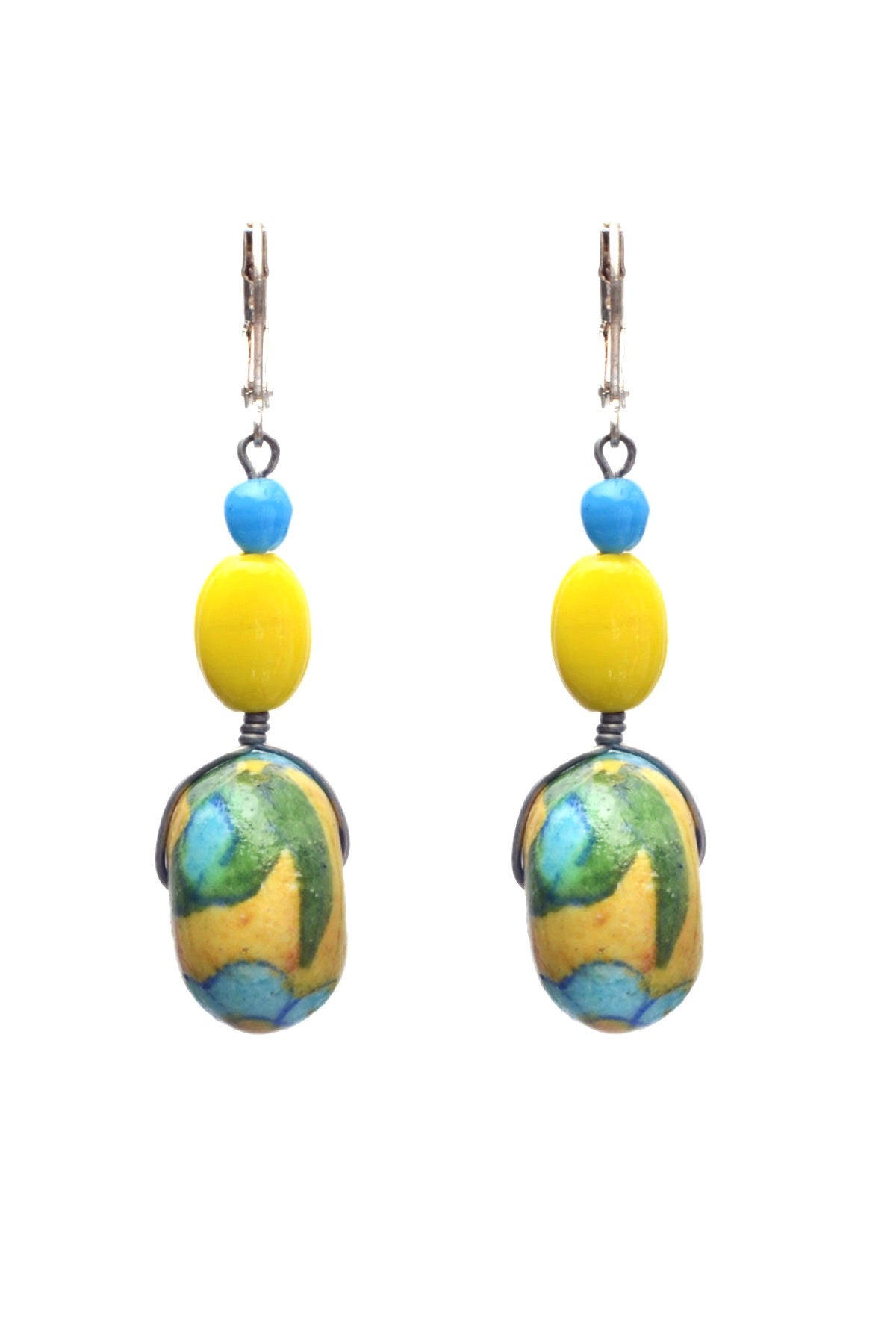 Blue Pottery earring